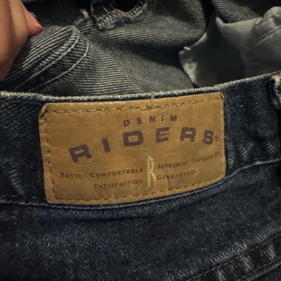 Riders by Lee Classic Fit Straight Leg Denim Jeans Women's 12 MED Blue Mid Rise - Picture 10 of 10